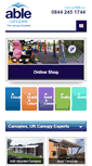 Mobile Screenshot of ablecanopies.co.uk